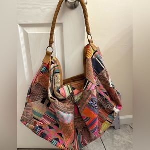 Free People technicolor tote. Limited edition!